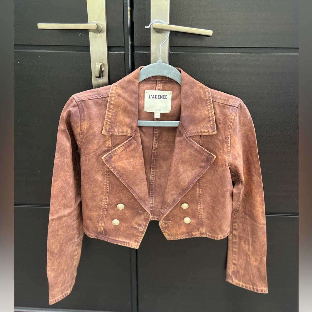L'AGENCE Brown Women's Jacket - Picture 2 of 13